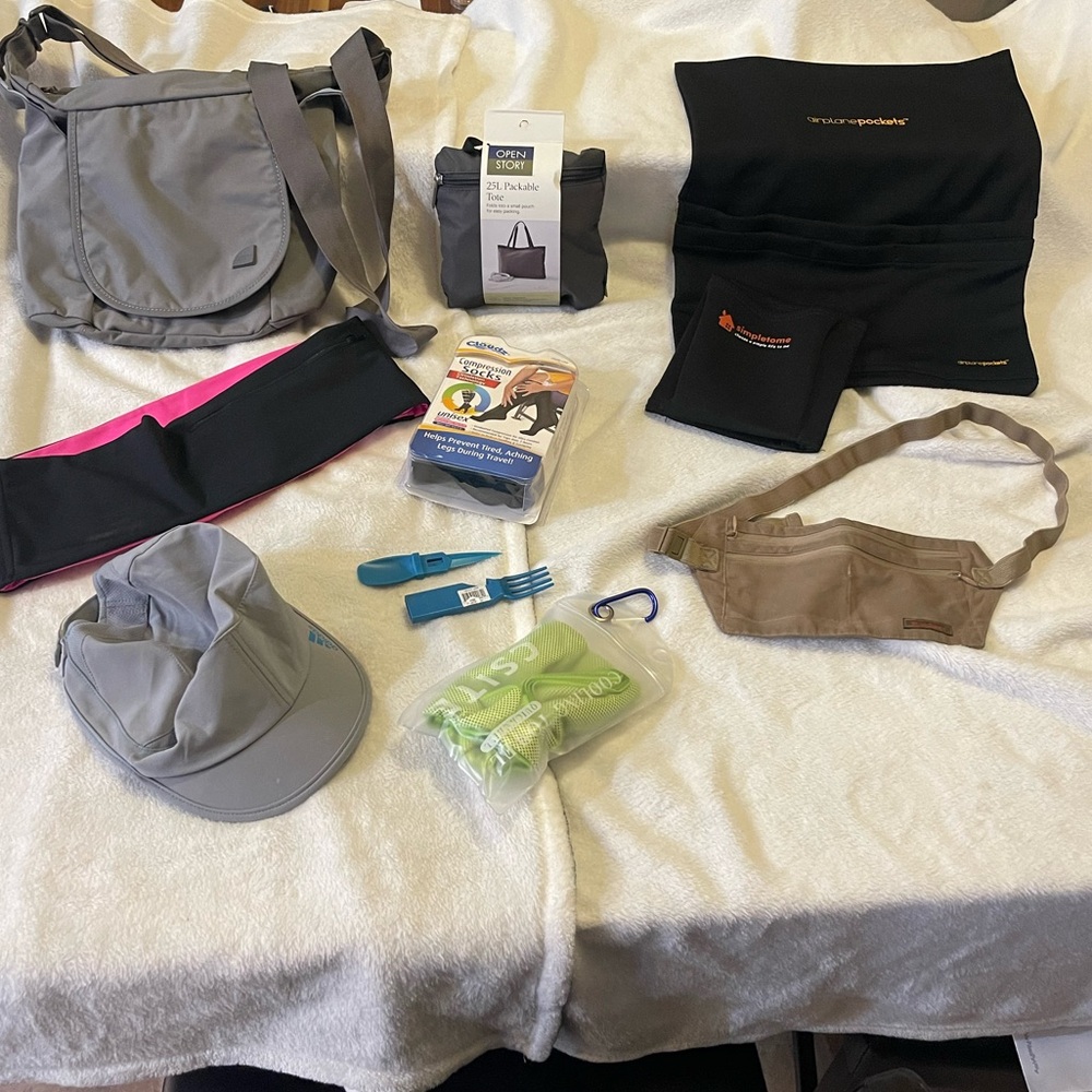 Large Assortment of New or like New Travel gear/Accessories